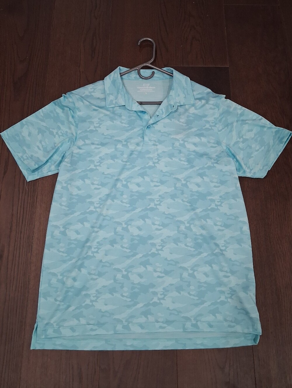 Vineyard Vines Light Blue Camo Polo